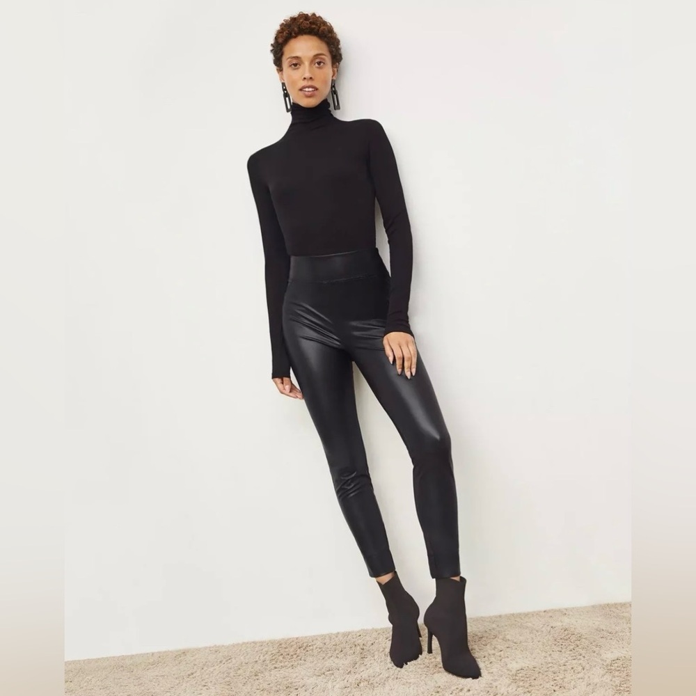 M.M. Lafleur | Women’s 6 | Harrington Legging | Vegan Stretch Leather | Black